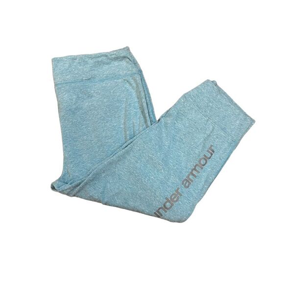 UNDER ARMOUR Youth Light Blue Stretch Cropped Loose Fit Drawstring Lounge Pant - Picture 1 of 9